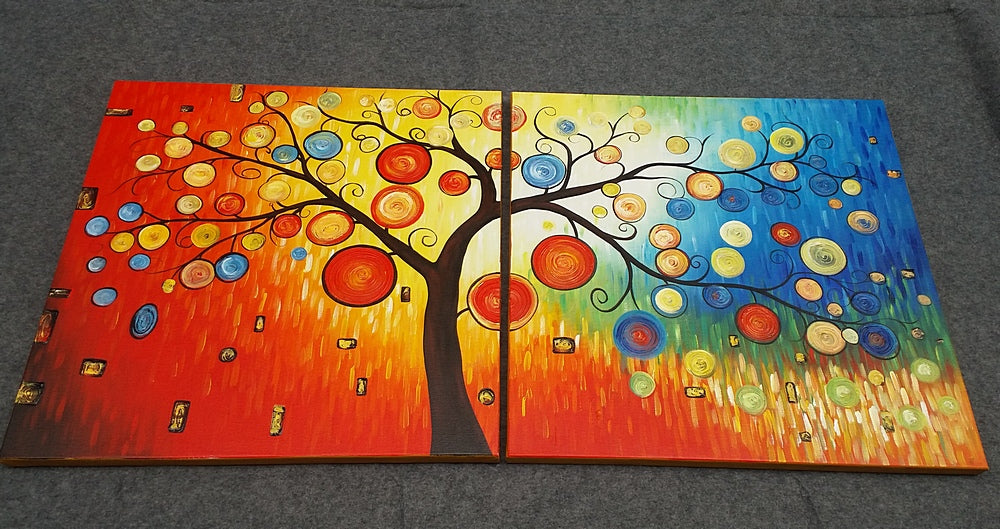 Painting Samples of Tree of Life Painting Heavy Texture Painting