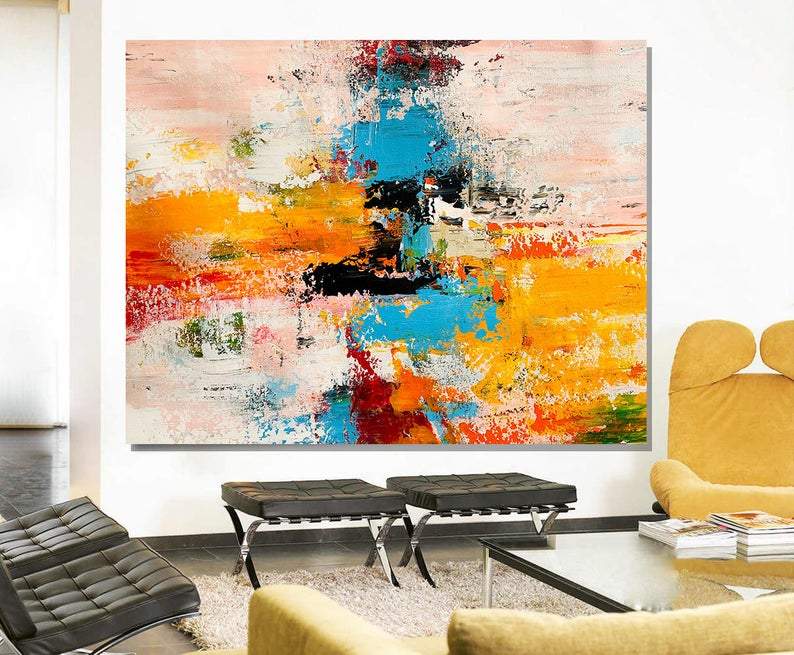 Acrylic Abstract Art Extra Large Paintings Modern Abstract Acrylic Painting Living Room Wall Painting