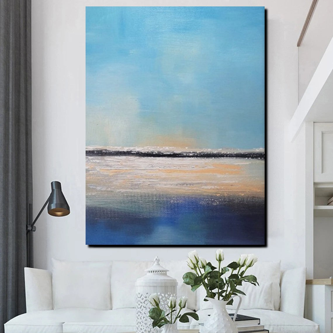 Contemporary Modern Artwork, Large Modern Canvas Painting, Wall Art fo