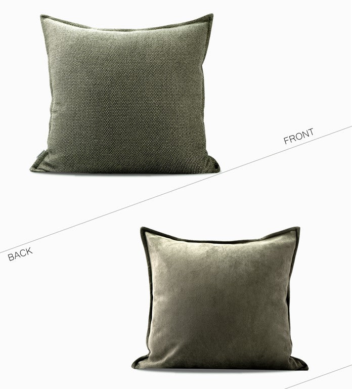 Large Decorative Throw Pillows for Couch, Square Modern Sofa Throw