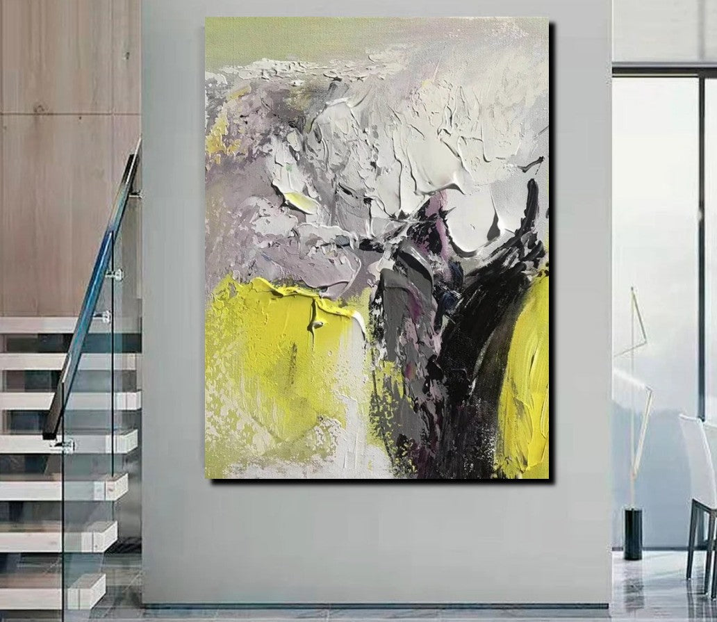 Living Room Abstract Paintings, Hand Painted Canvas Paintings