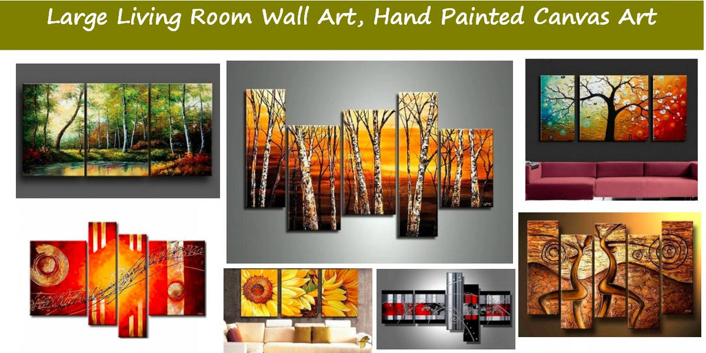 Modern Paintings for Living Room, Hand Painted Wall Art Paintings, Acrylic Paintings for Living Room, Landscape Paintings for Living Room