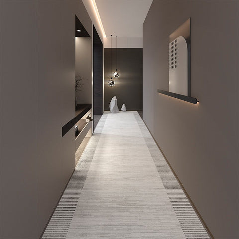 Modern Long Hallway Runners, Narrow Long Hallway Runners, Stain-resistant Non Slip Entryway Runner Rugs, Extra Long Narrow Runner Rugs, Washable Entrance Hallway Runner Carpet-Grace Painting Crafts