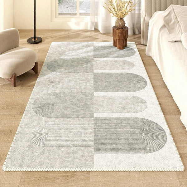 Geometric Modern Rugs for Living Room, Contemporary Abstract Rugs under Dining Room Table, Simple Modern Rugs, Large Modern Rugs for Bedroom-Grace Painting Crafts