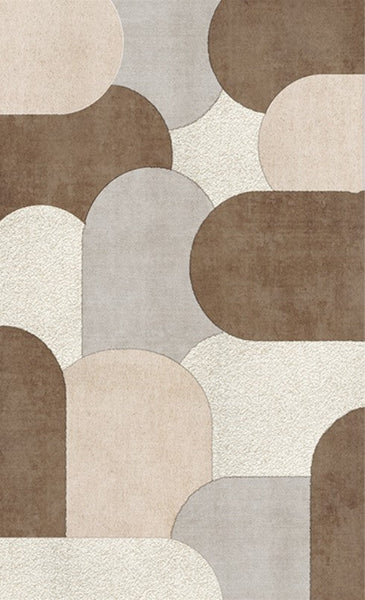 Modern Rugs for Dining Room, Abstract Geometric Modern Rugs, Contemporary Modern Rugs for Bedroom-Grace Painting Crafts