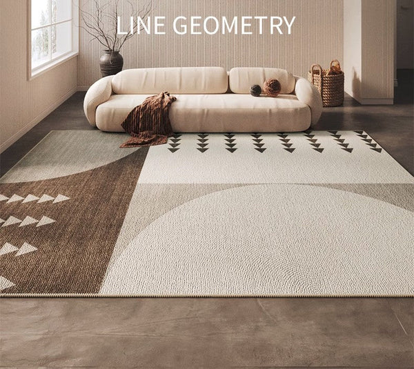 Large Geometric Modern Rus for Living Room, Modern Rug Ideas for Bedroom, Contemporary Area Rugs for Dining Room-Grace Painting Crafts