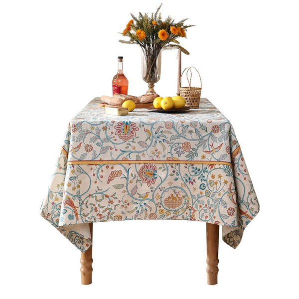 Outdoor Picnic Tablecloth, Large Modern Rectangle Tablecloth Ideas for Dining Room Table, Rustic Farmhouse Table Cover, Square Tablecloth for Round Table-Grace Painting Crafts