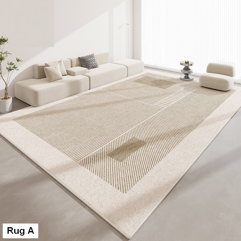 Geometric Modern Rug Placement Ideas for Dining Room, Abstract Contemporary Modern Rugs for Living Room, Extra Large Modern Rugs for Bedroom-Grace Painting Crafts