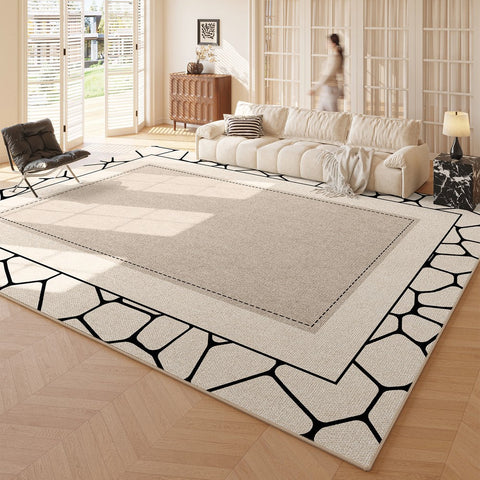 Large Modern Rugs in Living Room, Modern Rugs under Sofa, Modern Rugs for Office, Abstract Contemporary Rugs for Bedroom, Dining Room Floor Carpets-Grace Painting Crafts