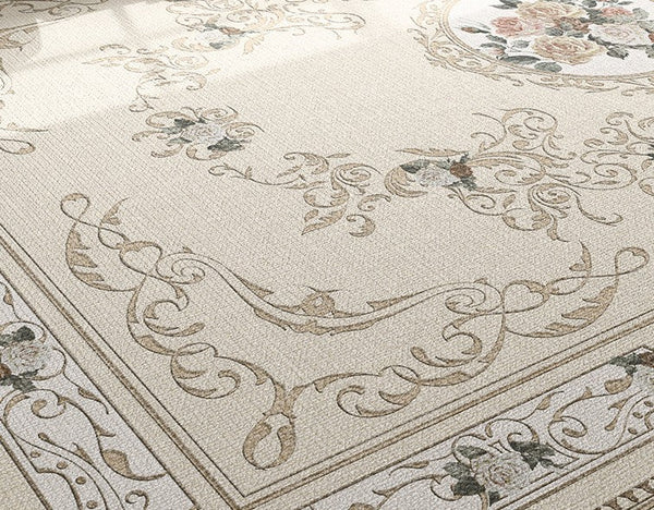 French Style Modern Rugs Next to Bed, Large Modern Rugs for Living Room, Modern Rugs under Dining Room Table, Modern Carpets for Bedroom-Grace Painting Crafts