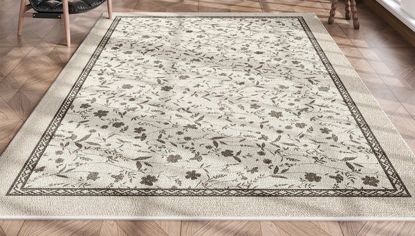 Unique Large Contemporary Floor Carpets for Living Room, Flower Pattern Modern Rugs in Bedroom, Modern Rugs for Sale, Dining Room Modern Rugs-Grace Painting Crafts