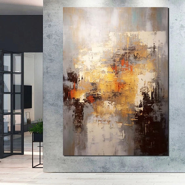 Simple Modern Art, Wall Art Paintings, Buy Paintings Online, Simple Abstract Painting, Large Paintings for Bedroom, Bedroom Wall Art Paintings-Grace Painting Crafts