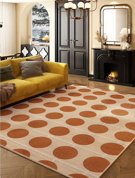 Bedroom Floor Rugs, Mid Century Modern Rug for Living Room, Geometric Contemporary Rugs for Dining Room, Modern Rugs for Living Room-Grace Painting Crafts