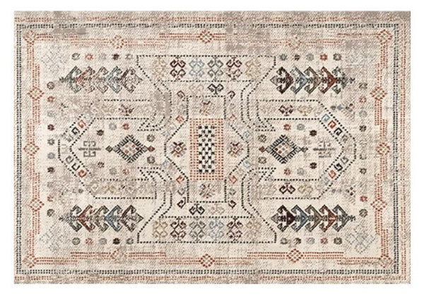 Modern Rugs for Living Room, Morocco Contemporary Rugs Next to Bed, Flower Pattern Contemporary Modern Rugs for Dining Room-Grace Painting Crafts