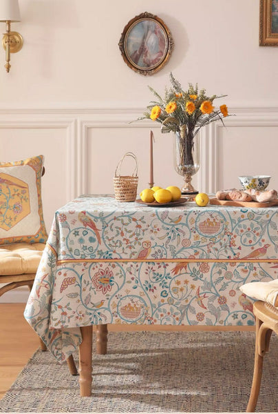 Outdoor Picnic Tablecloth, Large Modern Rectangle Tablecloth Ideas for Dining Room Table, Rustic Farmhouse Table Cover, Square Tablecloth for Round Table-Grace Painting Crafts