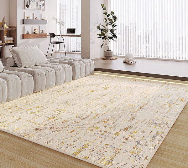 Washable Kitchen Area Rugs, Contemporary Rugs for Living Room, Large Modern Rugs for Dining Room, Modern Rugs Next to Bed-Grace Painting Crafts