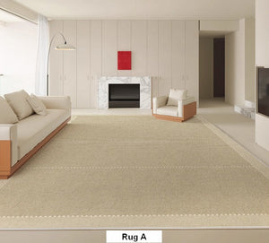 Large Modern Rugs in Living Room, Rectangular Modern Rugs under Sofa, Soft Contemporary Rugs for Bedroom, Dining Room Floor Carpets, Modern Rugs for Office-Grace Painting Crafts