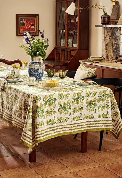 Canterbury Bell and Pomegranate Table Covers for Round Table, Large Modern Rectangle Tablecloth for Dining Table, Farmhouse Table Cloth for Oval Table-Grace Painting Crafts