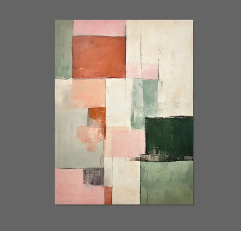 Modern Abstract Art for Bedroom, Hand Painted Wall Painting, Abstract Acrylic Wall Painting, Extra Large Paintings for Living Room, Simple Painting Ideas-Grace Painting Crafts