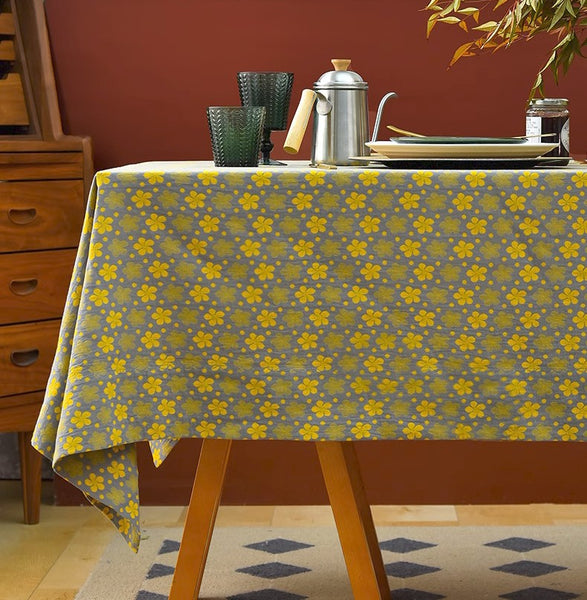 Rustic Table Covers for Kitchen, Large Rectangle Tablecloth for Dining Room Table, Country Farmhouse Tablecloth, Square Tablecloth for Round Table-Grace Painting Crafts