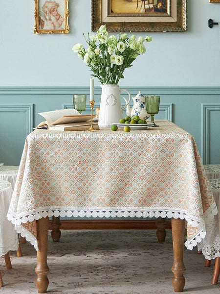 Modern Tablecloth for Home Decoration, Large Square Tablecloth for Round Table, Extra Large Rectangle Tablecloth for Dining Room Table-Grace Painting Crafts