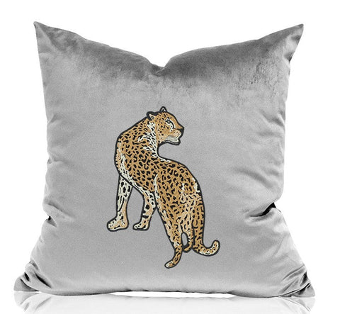 Cheetah Decorative Throw Pillows, Decorative Pillows for Living Room, Modern Sofa Pillows, Contemporary Throw Pillows-Grace Painting Crafts