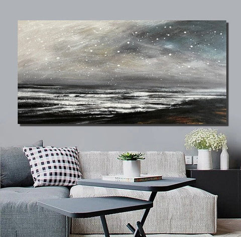 Modern Contemporary Abstract Artwork, Extra Large Wall Art Painting, Acrylic Painting for Living Room, Heavy Texture Paintings-Grace Painting Crafts