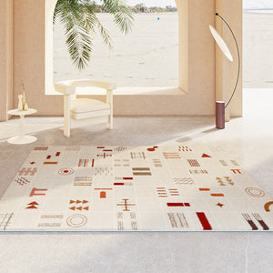 Abstract Contemporary Bedroom Rugs, Bathroom Modern Rugs, Large Modern Rugs for Living Room, Modern Kitchen Runner Rugs, Modern Rugs Next to Bed-Grace Painting Crafts