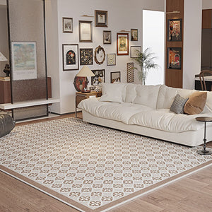 Mid Century Contemporary Modern Rugs for Living Room, Modern Rug Placement Ideas for Dining Room, Large Modern Rugs for Bedroom-Grace Painting Crafts