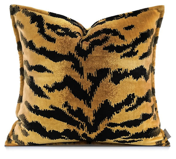 Luxury Abstract Decorative Throw Pillows for Living Room, Tiger Pattern Modern Pillows for Couch, Large Modern Sofa Pillow Cases, Decorative Pillow Covers-Grace Painting Crafts