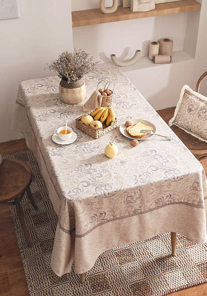 Rustic Farmhouse Table Cover for Kitchen, Outdoor Picnic Tablecloth, Large Modern Rectangle Tablecloth Ideas for Dining Room Table, Square Tablecloth for Round Table-Grace Painting Crafts