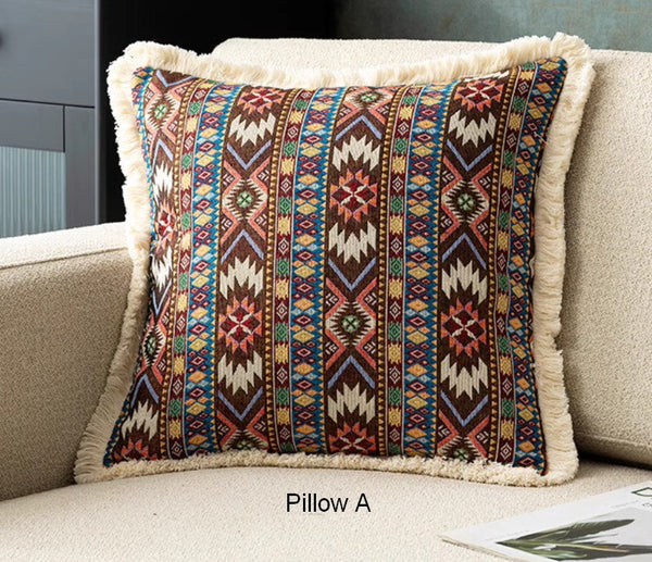 Unique Decorative Throw Pillows, Bohemian Decorative Sofa Pillows for Living Room, Extra Large Modern Geometric Pillows, Oriental Throw Pillow for Couch-Grace Painting Crafts