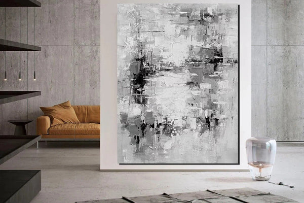 Acrylic Paintings on Canvas, Palette Knife Paintings, Large Paintings Behind Sofa, Abstract Painting for Living Room, Bedroom Modern Wall Art Paintings-Grace Painting Crafts