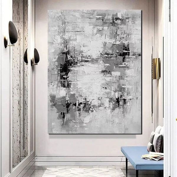 Acrylic Paintings on Canvas, Palette Knife Paintings, Large Paintings Behind Sofa, Abstract Painting for Living Room, Bedroom Modern Wall Art Paintings-Grace Painting Crafts