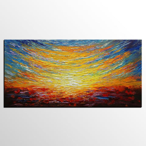 Canvas Art, Abstract Painting, Landscape Painting, Canvas Art, Custom Extra Large Wall Art-Grace Painting Crafts