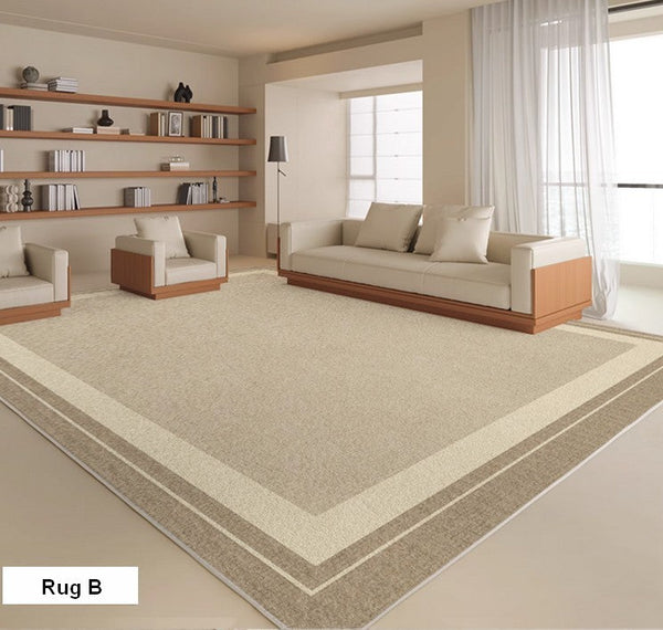 Soft Contemporary Rugs for Bedroom, Rectangular Modern Rugs under Sofa, Large Modern Rugs in Living Room, Dining Room Floor Carpets, Modern Rugs for Office-Grace Painting Crafts