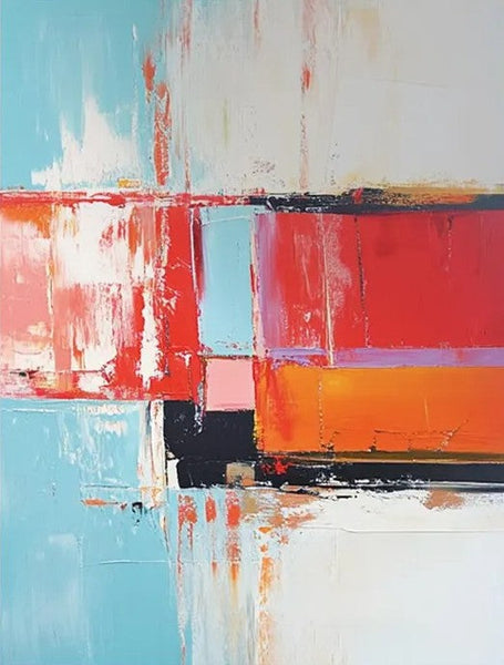 Palette Knife Paintings, Modern Paintings for Living Room, Hand Painted Canvas Art, Simple Painting Ideas for Bedroom-Grace Painting Crafts