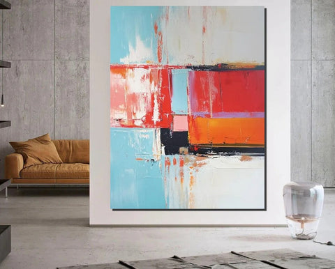Palette Knife Paintings, Modern Paintings for Living Room, Hand Painted Canvas Art, Simple Painting Ideas for Bedroom-Grace Painting Crafts