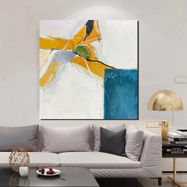 Bedroom Wall Art Paintings, Contemporary Wall Art Paintings, Acrylic Paintings for Living Room, Large Simple Modern Art, Abstract Acrylic Painting-Grace Painting Crafts