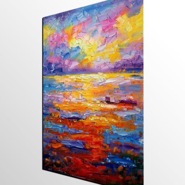 Large Oil Painting on Canvas, Abstract Canvas Paintings,, Custom Abstract Wall Art Painting, Canvas Painting for Living Room-Grace Painting Crafts