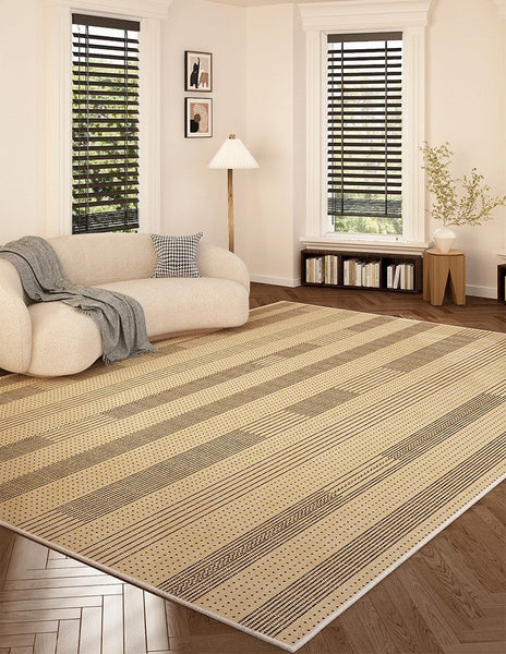 Rectangular Modern Rugs under Sofa, Dining Room Floor Carpets, Bedroom Contemporary Soft Rugs, Mid Century Modern Rugs in Living Room-Grace Painting Crafts