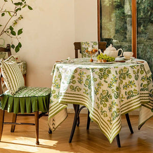 Large Modern Rectangle Tablecloth for Dining Table, Canterbury Bell and Pomegranate Table Covers for Round Table, Farmhouse Table Cloth for Oval Table-Grace Painting Crafts