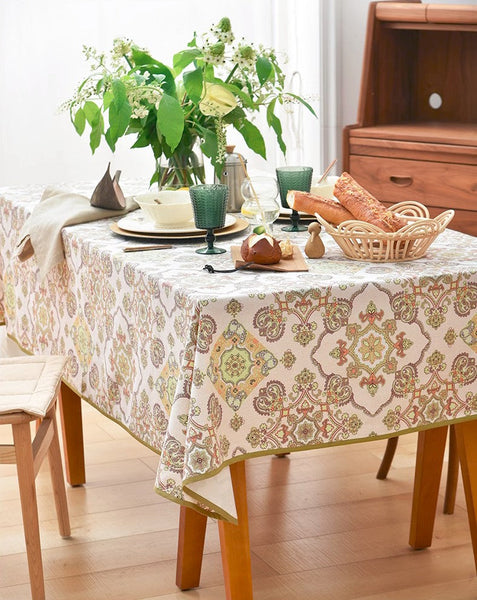 Large Rectangle Tablecloth for Dining Room Table, Rectangular Table Covers for Kitchen, Square Tablecloth for Coffee Table, Farmhouse Table Cloth, Wedding Tablecloth-Grace Painting Crafts