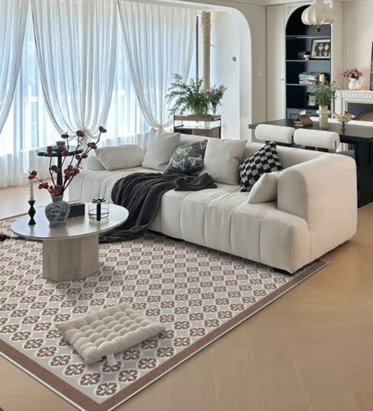 Mid Century Contemporary Modern Rugs for Living Room, Modern Rug Placement Ideas for Dining Room, Large Modern Rugs for Bedroom-Grace Painting Crafts