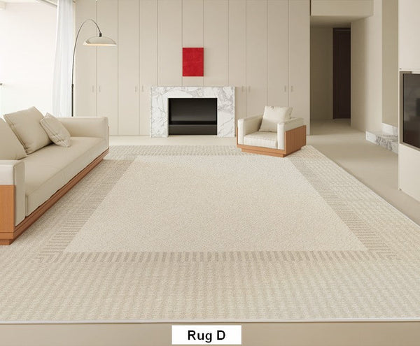 Soft Contemporary Rugs for Bedroom, Rectangular Modern Rugs under Sofa, Large Modern Rugs in Living Room, Dining Room Floor Carpets, Modern Rugs for Office-Grace Painting Crafts