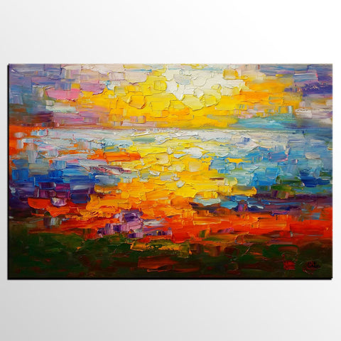 Large Canvas Art, Abstract Painting, Impasto Art, Canvas Oil Painting, Custom Extra Large Painting-Grace Painting Crafts