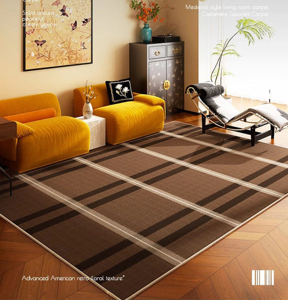 Bedroom Modern Floor Rugs, Modern Area Rug for Living Room, Mid Century Contemporary Rugs under Sofa, Large Area Rugs for Office-Grace Painting Crafts