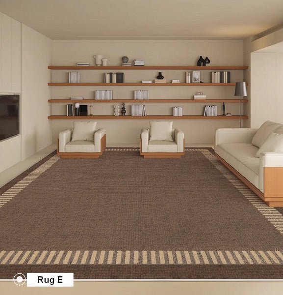 Living Room Modern Rugs, Bedroom Contemporary Soft Rugs, Rectangular Modern Rugs under Sofa, Modern Rugs for Office, Dining Room Floor Carpets-Grace Painting Crafts