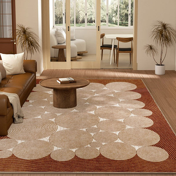 Bedroom Contemporary Soft Rugs, Large Rectangular Modern Rugs under Sofa, Mid Century Modern Rugs in Living Room, Dining Room Floor Carpets-Grace Painting Crafts