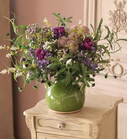 Beautiful Flower Arrangement Ideas for Interior Design, Large Bunch of Flowers for Bedroom, Faux Silk Floral Table Centerpiece, Artificial Floral for Living Room-Grace Painting Crafts